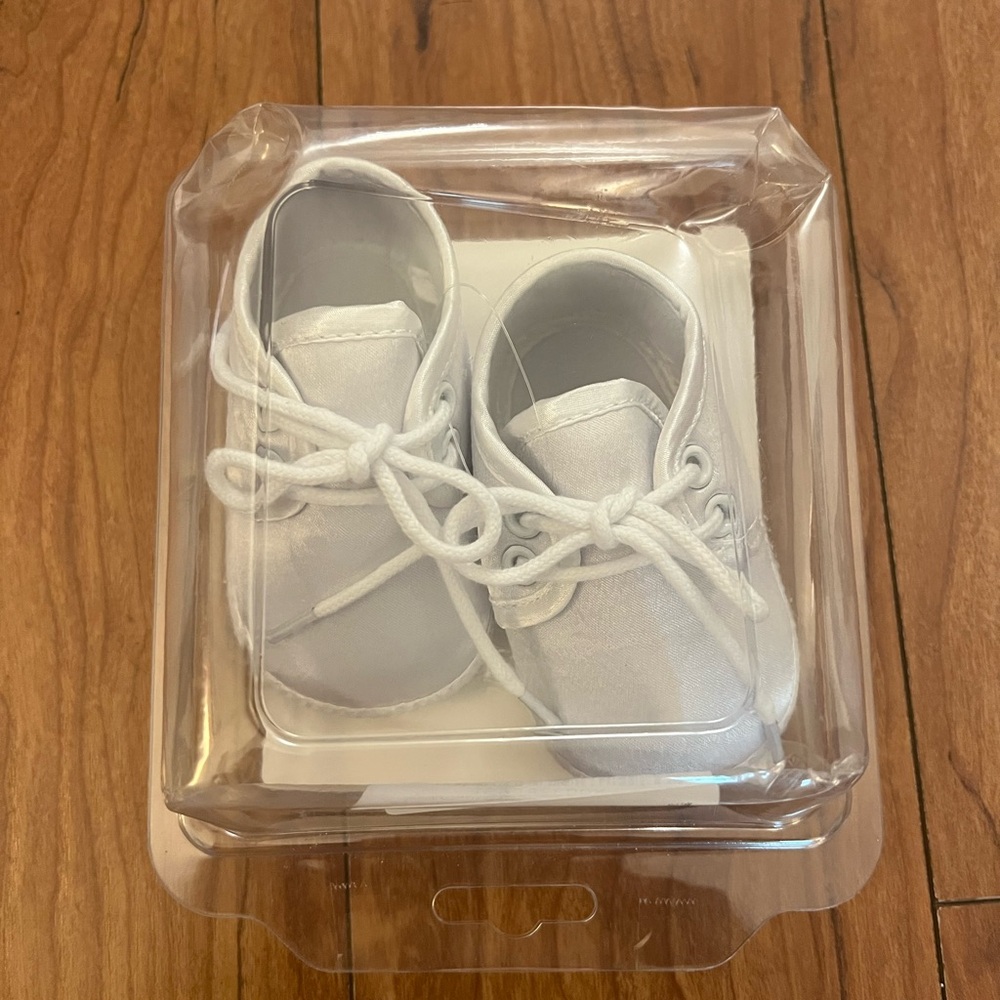 Elegant Baby Christening Shoes Size 3-6 Months Booulfi US 2 Baptism White Shiny